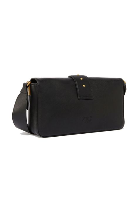 Borsa Pinko Love one classic slouchy fl nera oro allungata PINKO | Borse | 104524 A0QOZ99Q